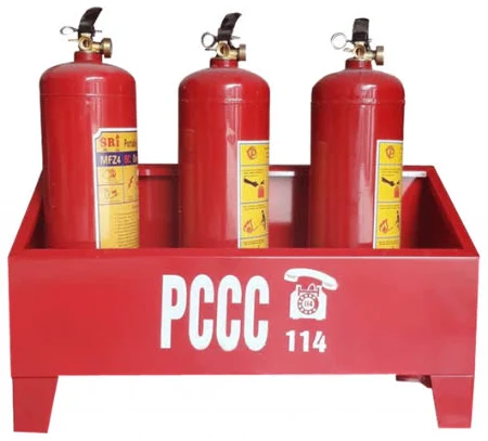 Kệ đựng 3 bình chữa cháy